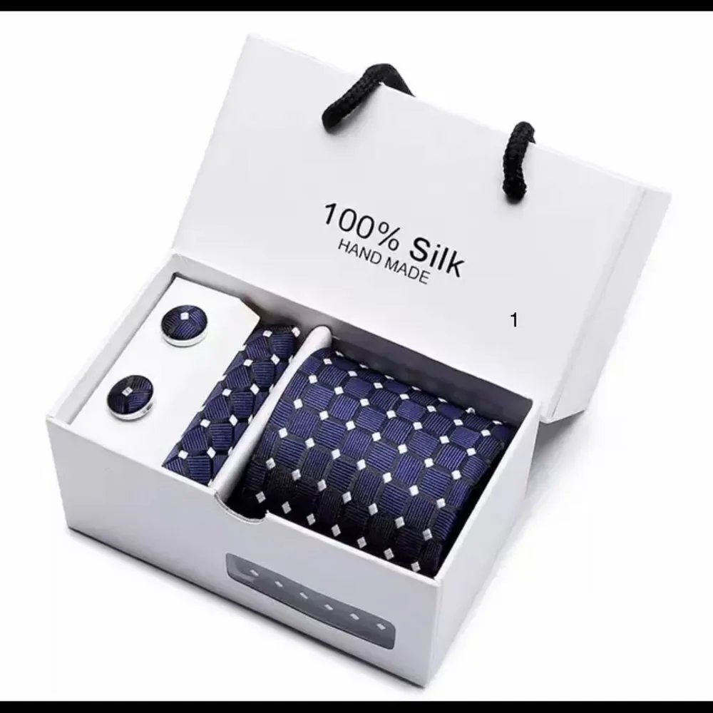 3 PIECE MENS EXTRA‎ LONG SILK TIE SET